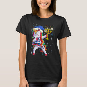 Camiseta Paja, una mujer Chica del Dabbing de Unicornio