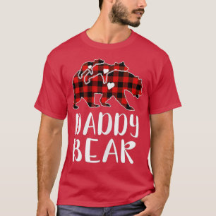 Camiseta Pajam Familia De Búfalo De Papi Rojo