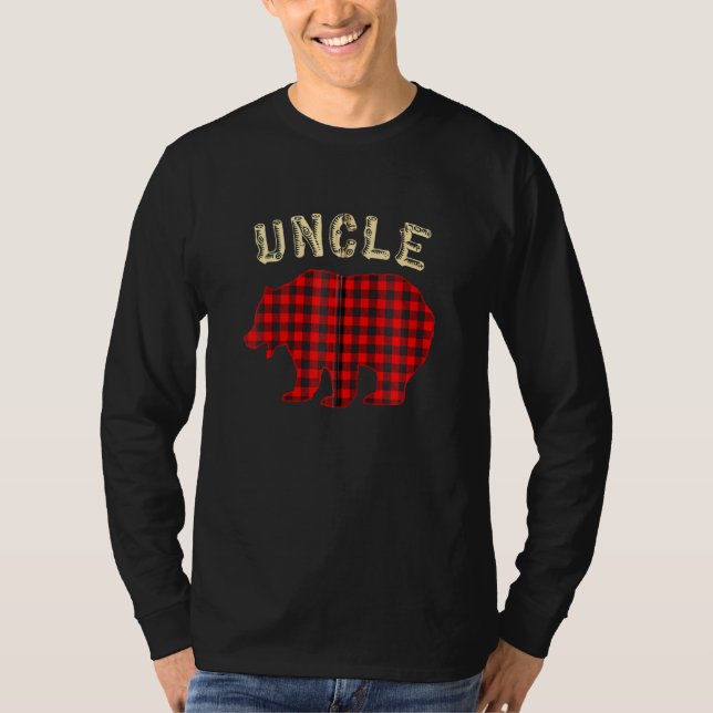 Camiseta Pajam Navidades de la familia Uncle Bear Family Pa (Anverso)