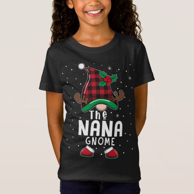 Camiseta Pajama Bu, Navidades familiares de Nana Gnome (Anverso)