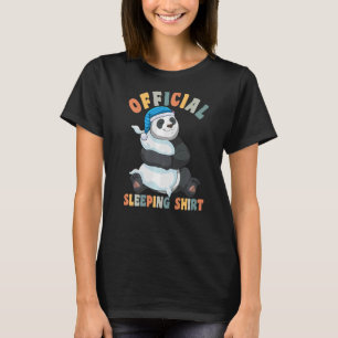 Camiseta Pajama Cute para las mujeres que duermen en Panda