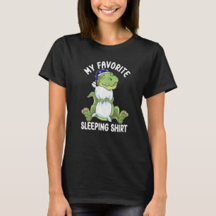 Camiseta Pajama Cute para Mujeres Niñas Dormiendo rex 1