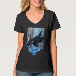 Camiseta Pajama del Océano oceánico de ballena asesina de l