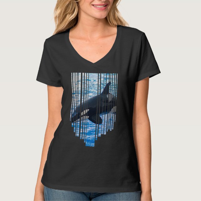 Camiseta Pajama del Océano oceánico de ballena asesina de l (Anverso)