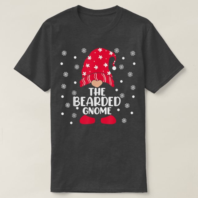 Camiseta Pajama, la familia de Navidades con nome con barba (Diseño del anverso)