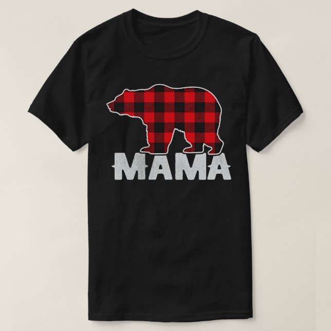 Camiseta Pajama, madre de familia de búfalos de leche roja  (Diseño del anverso)