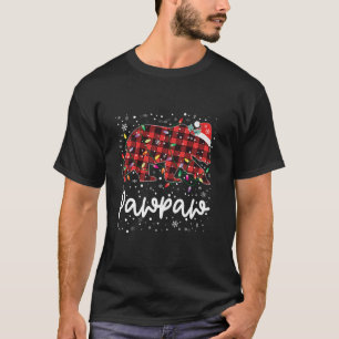 Camiseta Pajama Merry Xmas Navidades de Pawpaw Bear Red Pla