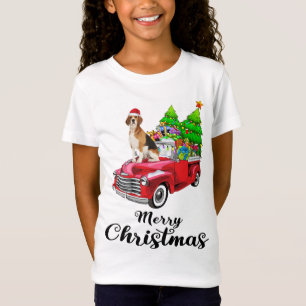 Camiseta Pajama, Navidades de Camión Rojo de Beagle Ride