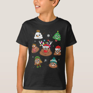 Camiseta Pajama, Navidades de Emoji de caca