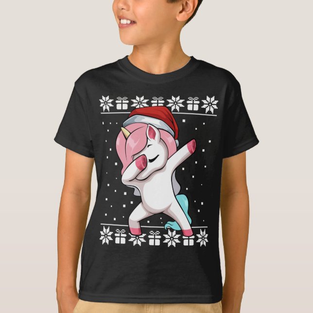 Camiseta Pajama, Navidades de Unicornio que abatieron (Anverso)