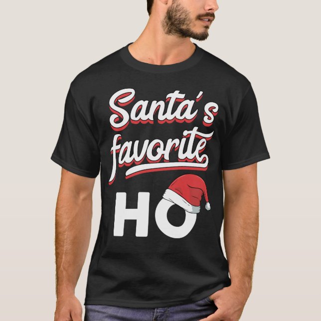 Camiseta Pajama, Navidades divertidos y favoritos de Santa  (Anverso)