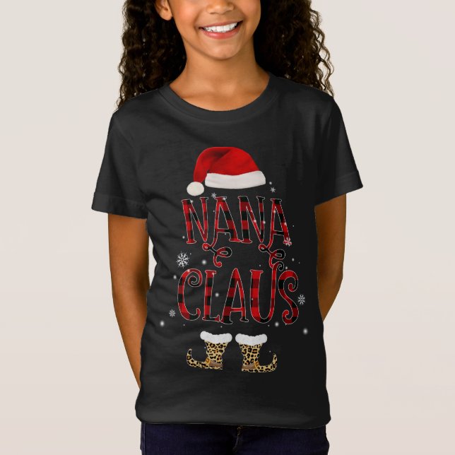 Camiseta Pajama Santa Gift Por Los Navidades De Nana Claus  (Anverso)