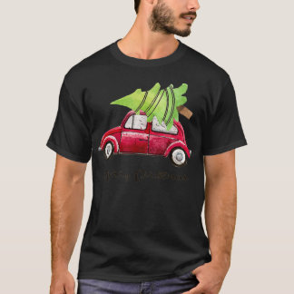 Camiseta Pajamas de árboles de navidad de camiones rojos