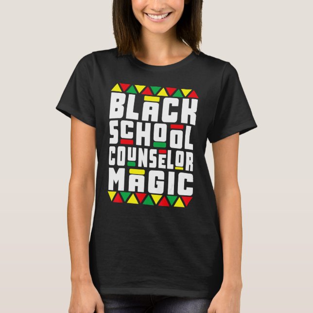 Camiseta Pajamas de historia negra consejera de escuela neg (Anverso)