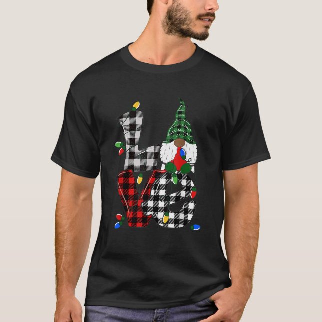 Camiseta Pajamas de los Navidades de Gnome afroamericanos 2 (Anverso)
