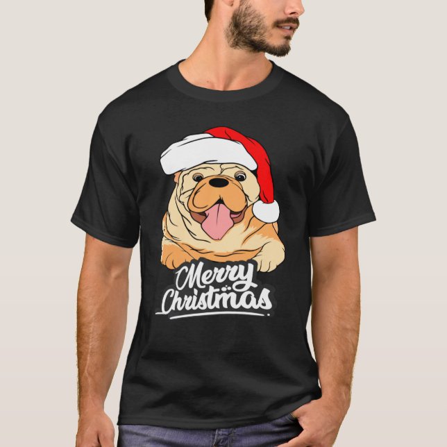 Camiseta Pajamas De Perro De Pug Cuteado Con Gorra De Canto (Anverso)