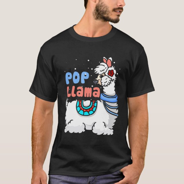 Camiseta Pajamas familiares de Llama Pop que coinciden (Anverso)