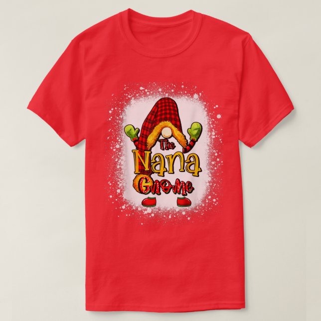 Camiseta Pajamas navidades de Nana gnome con grupo familiar (Diseño del anverso)
