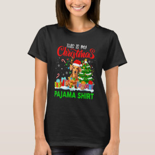 Camiseta Pajamas Red Buffalo Tocó Dachshund Perro Merry Chr
