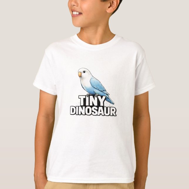Camiseta Pajarito de amor dinosaurio pequeño (Anverso)