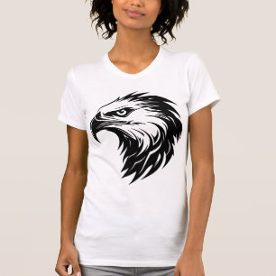 Camiseta Pajarito de cabeza de águila con silueta de presa
