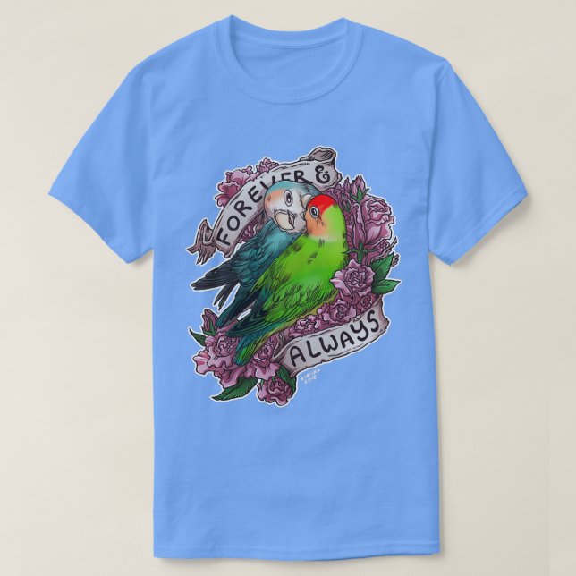 Camiseta Pájaro amante de siempre y de la paz (Diseño del anverso)