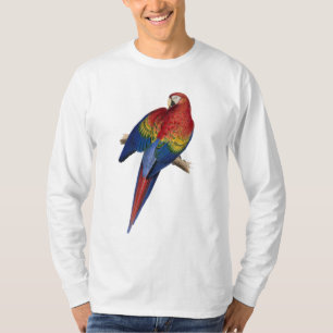 Camiseta Pájaro amarillo rojo del verde azul del loro del