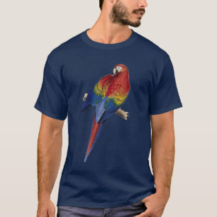 Camiseta Pájaro amarillo rojo del verde azul del loro del