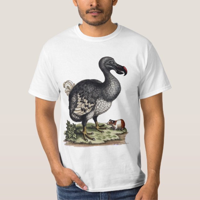 Camiseta Pájaro antiguo de Dodo y cerdo guineano (Anverso)