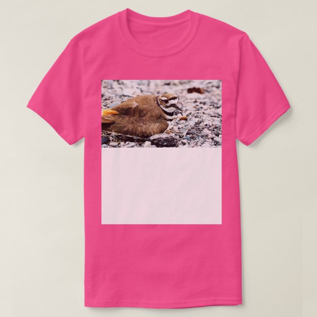 Camiseta Pájaro asesino que cuida su mosca (Diseño del anverso)