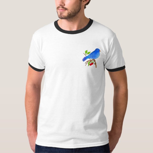 Camiseta Pájaro azul (Anverso)