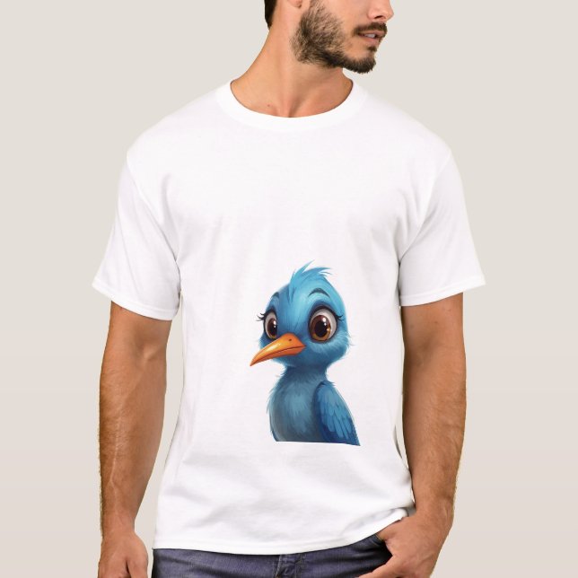 Camiseta Pájaro azul (Anverso)