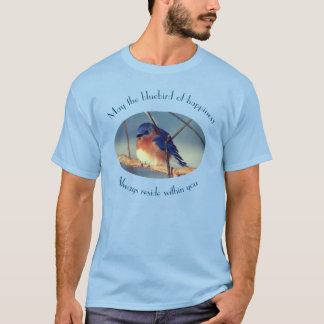 Camiseta Pájaro Azul De La Felicidad Inspirador