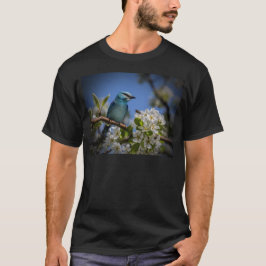 Camiseta Pájaro Azul en Flor
