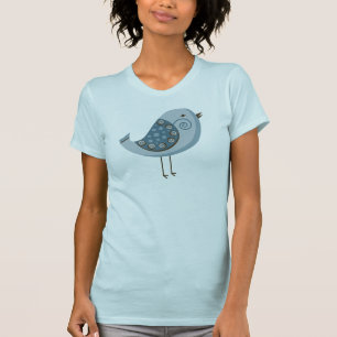 Camiseta Pájaro azul retro