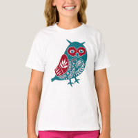 Pájaro azul rojo vintage