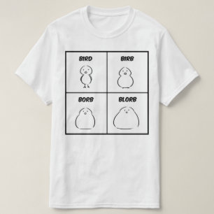 Camiseta Pájaro Birb Borb Blorb