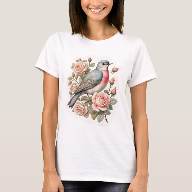 Camiseta pájaro bonito (Anverso)