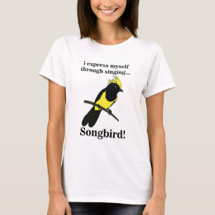 Camiseta Pájaro Cantor Carbonero Pájaro Divertido Observaci