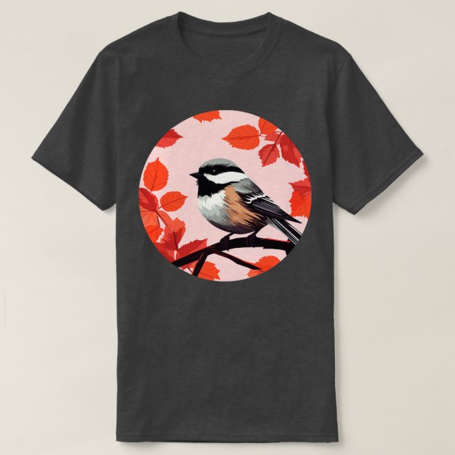 Camiseta Pájaro carbonero 1 (Diseño del anverso)