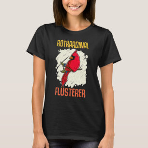 Camiseta Pájaro Cardenal Rojo Biólogo Ornitólogo Jardinero