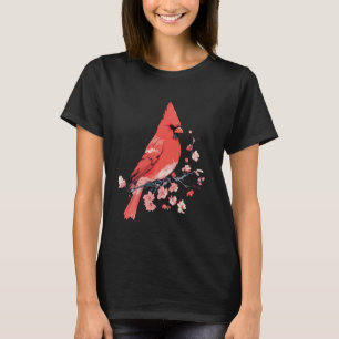 Camiseta Pájaro cardinal. La naturaleza es ruby. Belleza en