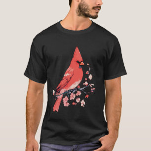 Camiseta Pájaro cardinal. La naturaleza es ruby. Belleza en