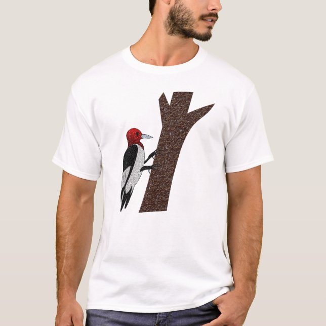 Camiseta Pájaro carnoso de cabeza roja (Anverso)
