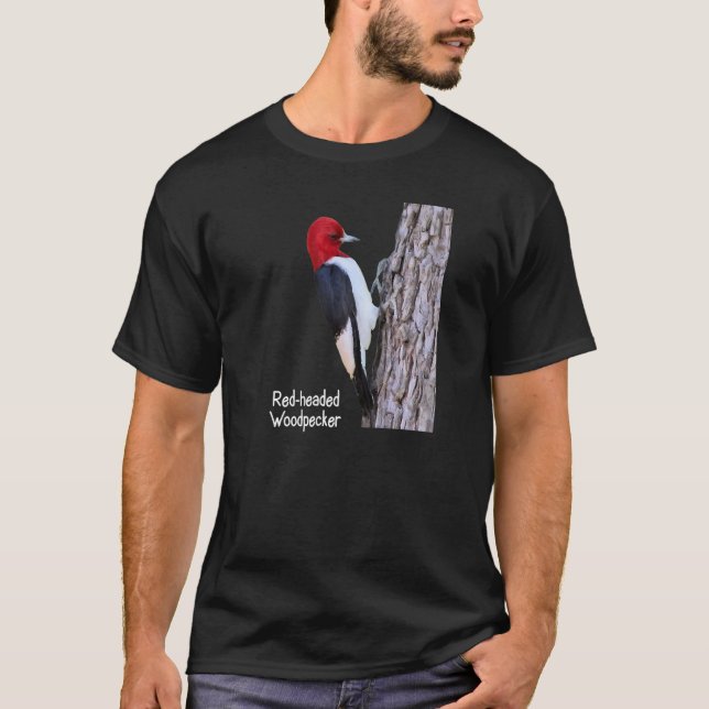 Camiseta Pájaro carpintero carpintero ornitología de pájaro (Anverso)