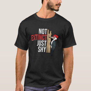 Camiseta Pájaro carpintero de pico de marfil, madera extint