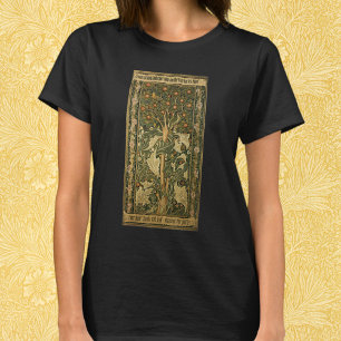 Camiseta Pájaro Carpintero de William Morris, Arte Textil V