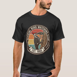 Camiseta Pájaro Carpintero Vintage "Club de Observación de