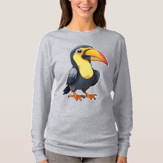 Camiseta Pájaro Chibi Tropical