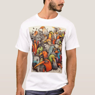 Camiseta Pájaro colorante
